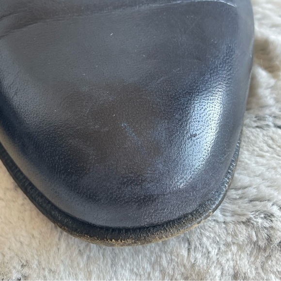 Lorenzo Banfi Classic Dark Blue Leather Men's Shoes Size 9.5 - Picture 5 of 14